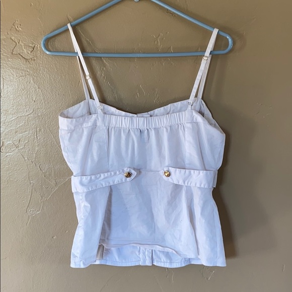 White button up crop tank - Picture 3 of 4